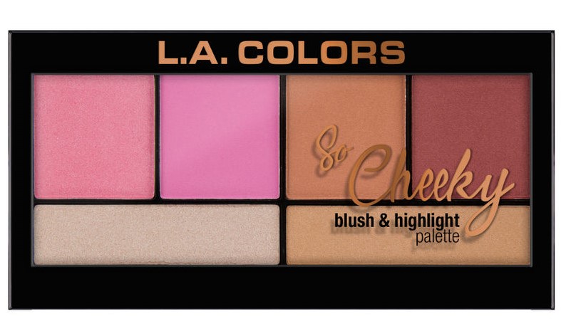 L.A. Colors So Cheeky Blush And Highlight Palette (Pink And Playful) - Make up Kit